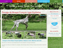 Tablet Screenshot of elevage-chiot-braque-francais.com